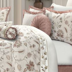 Santa Rosa Embroidered Comforter Set Natural