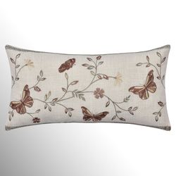 Santa Rosa Embroidered Rectangle Pillow Natural