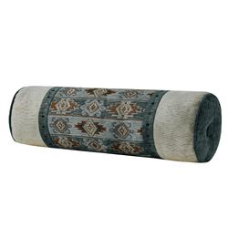 Telluride Tufted Neckroll Pillow Teal
