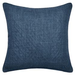Enchanted Garden Quilted Pillow Indigo 18 Square