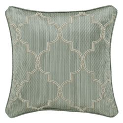 Martina Embroidered Pillow Sage 18 Square