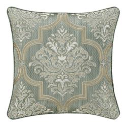 Martina Jacquard Damask Pillow Sage 20 Square