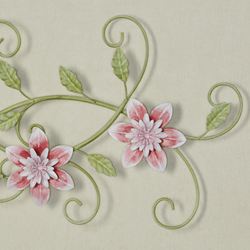 Posy Floral Vine Wall Art Pink