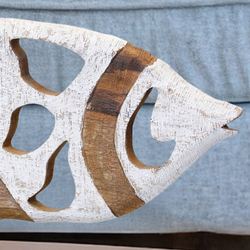 Horizontal Angelfish Sculpture Cocoa