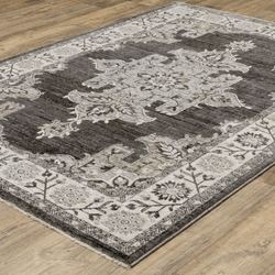Lilestone Rectangle Rug Gray