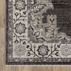 Lilestone Rug Runner Gray 23 x 76