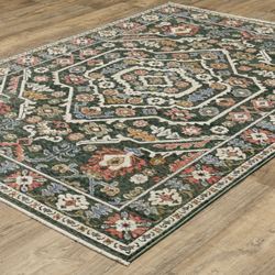 Culmore Rectangle Rug Green