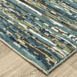 Gatonby Rectangle Rug Blue