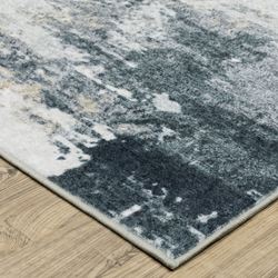 Burbale Rectangle Rug Gray