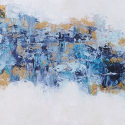 Blue Drift Canvas Wall Art Set of Five