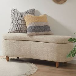 Bailey Flip Top Storage Bench Taupe