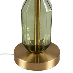 Zirconia Faceted Glass Table Lamp Sage