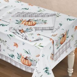 Grateful Patch Tablecloth White