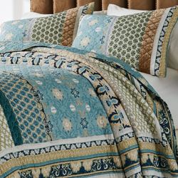 Thalia II Bedspread Set Blue