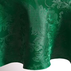 Dainty Poinsettia Oval Tablecloth 60 x 84