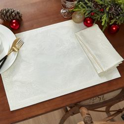 Dainty Poinsettia Placemats Set of Four