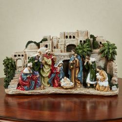 Nativity Scene Sculpture Multi Jewel