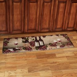 Wine Picnic Sole Comfort Runner Mat Multi Earth 72 x 22