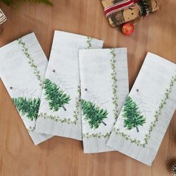 Trees Napkins Green Set of Four