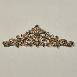 Veronica Decorative Wall Topper Burnished Silver