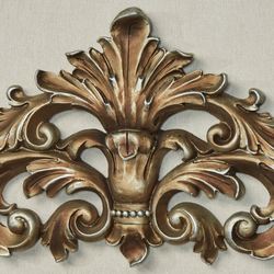Veronica Decorative Wall Topper Burnished Silver