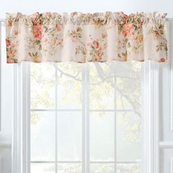 Graceful Blooms Tailored Valance Natural 84 x 16