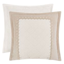 Audrey Reversible Flanged European Sham Ivory