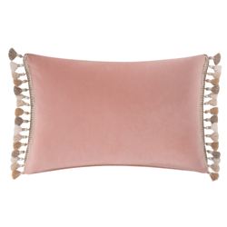 Audrey Tasseled Rectangle Pillow Rose Quartz