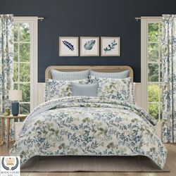 Evergreen II Quilt Set Blue