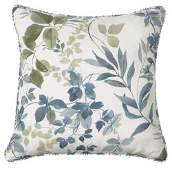 Evergreen II Piped Pillow Blue 16 Square
