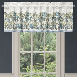 Evergreen II Tailored Valance Blue 72 x 17