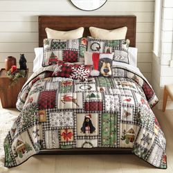 Winter Cottage Mini Quilt Set Multi Warm