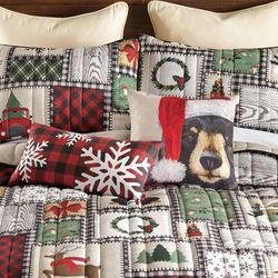 Winter Cottage Mini Quilt Set Multi Warm