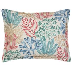 Coral Reef Flanged Sham Multi Bright