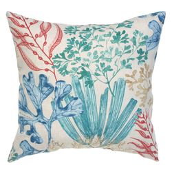 Coral Reef Tailored Pillow Multi Bright 17 Square