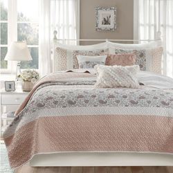 Dawn Quilt Bed Set Blush