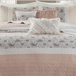 Dawn Quilt Bed Set Blush