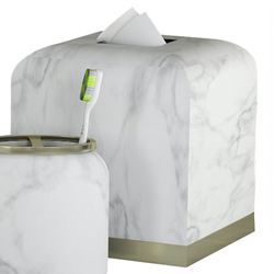 Misty Silver Tissue Cover