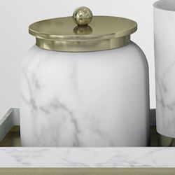 Misty Silver Covered Jar