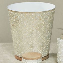 Trillium Wastebasket Ivory