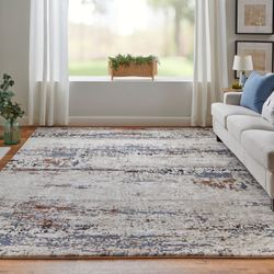 Jenelle Rectangle Rug Ivory/Blue
