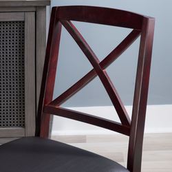 Dylan Folding Chairs Espresso Set of Two