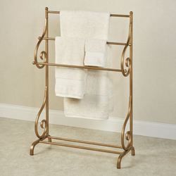 Anna Towel Rack Antique Gold