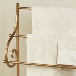 Anna Towel Rack Antique Gold