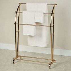 Hudson Modern Towel Rack Gold
