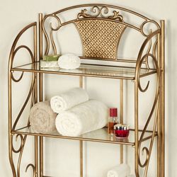 Lanora Bathroom Space Saver Aged Gold