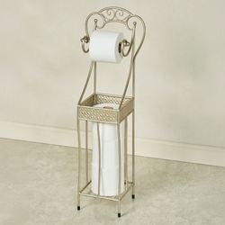 Lanora Toilet Paper Holder Stand Platinum