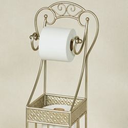 Lanora Toilet Paper Holder Stand Platinum