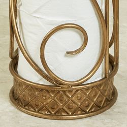 Lanora Toilet Paper Storage Aged Gold 4 Roll