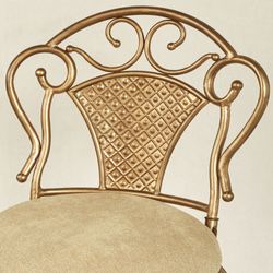 Lanora Vanity Chair Aged Gold